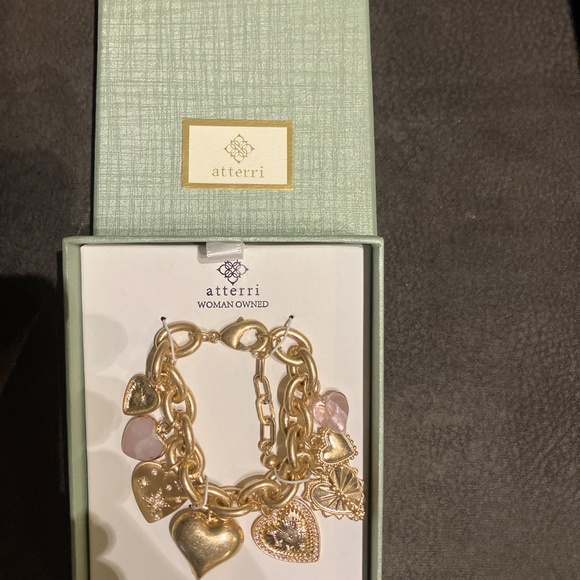 Atterri Charm Bracelet Cubic Zirconia &Stones - Picture 4 of 6